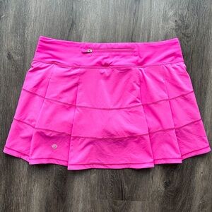 Lululemon sonic pink pace rival skirt